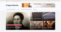 Desktop Screenshot of crispusattucksmuseum.org