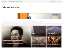 Tablet Screenshot of crispusattucksmuseum.org
